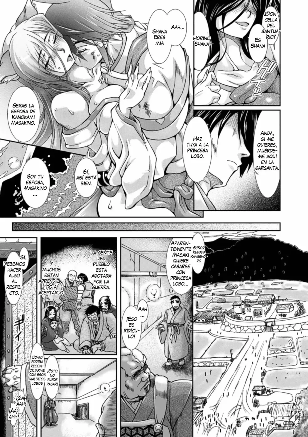 Page 8 of doujinshi Shokutai no Yoru Ingoku no Chigiri / Noche de Eclipse La Princesa Lobo