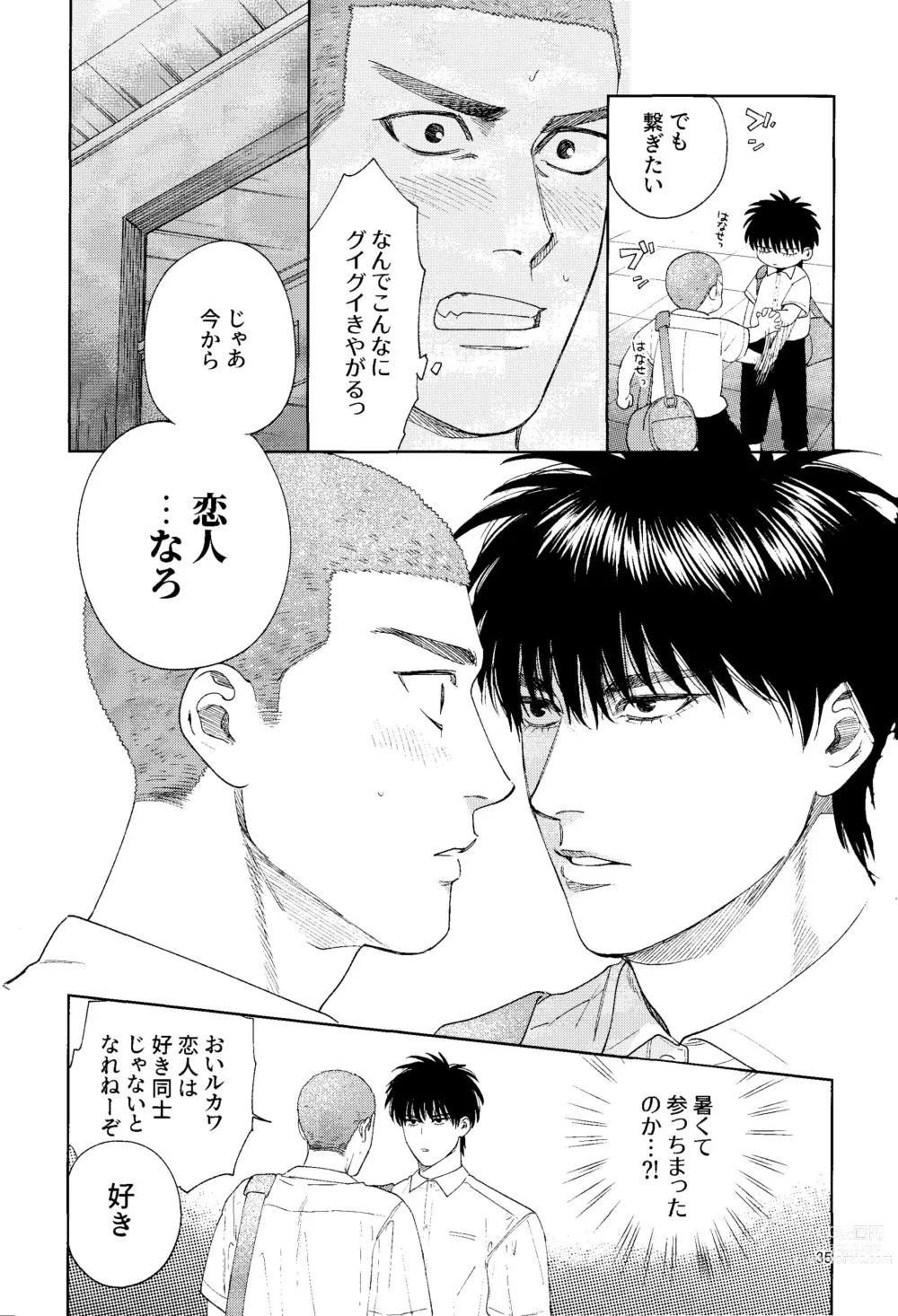 Page 34 of doujinshi Doahou ni Kiss