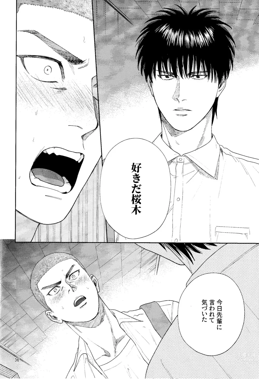 Page 35 of doujinshi Doahou ni Kiss