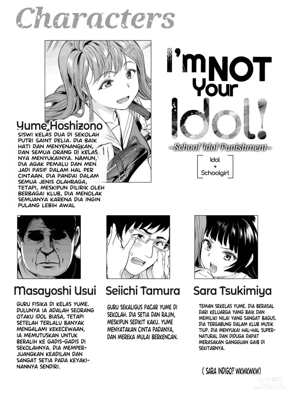 Page 2 of doujinshi Im Not Your Idol! 2 - School Idol Punishment