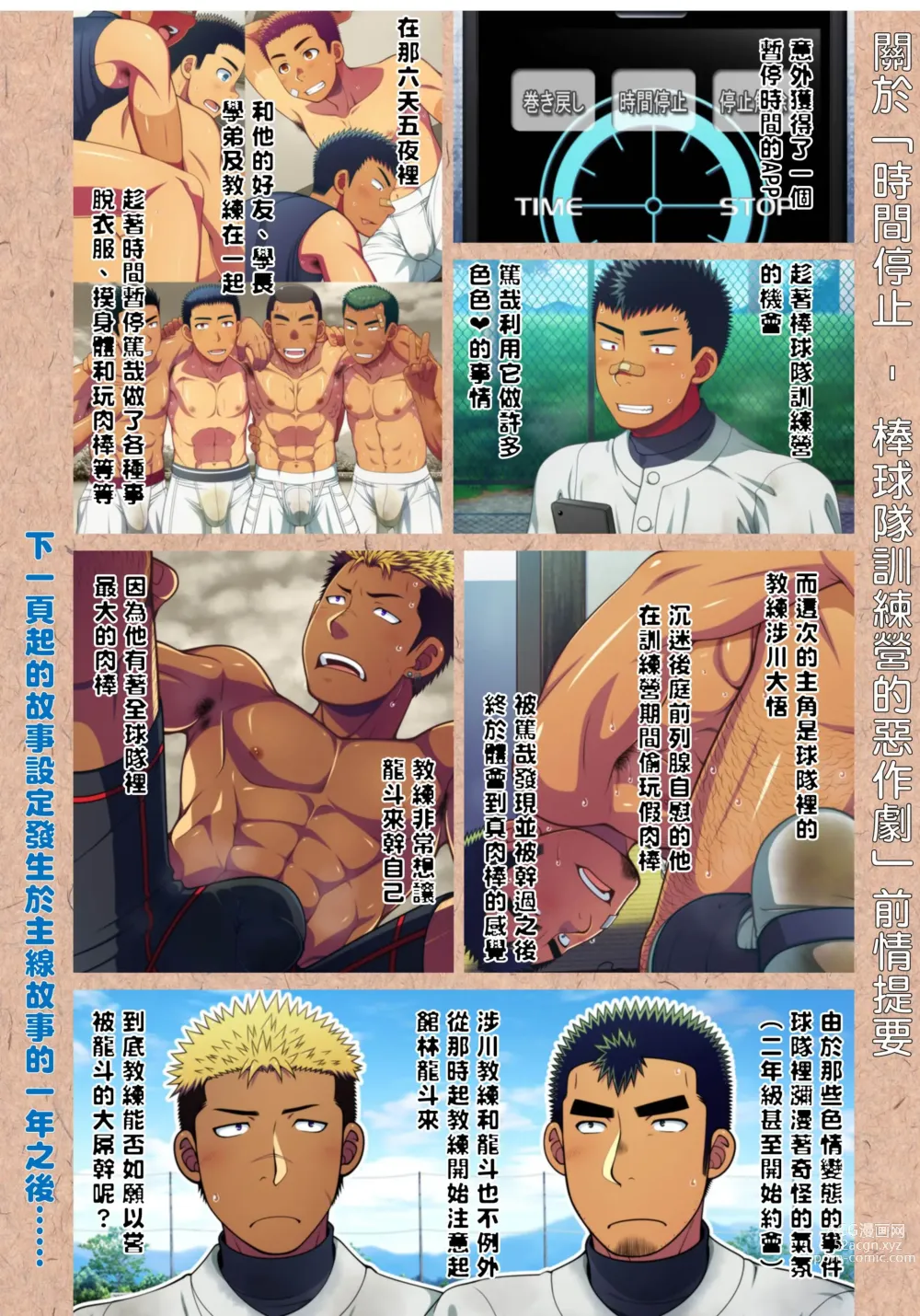 Page 3 of doujinshi 童貞教練暗戀著棒球隊隊員無法自拔著迷於他的大肉棒!