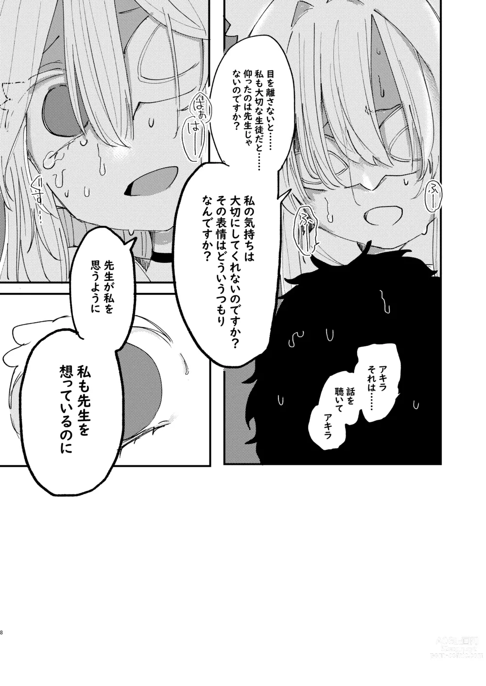 Page 9 of doujinshi Taisetsu na Seito datte Iimashita yo ne?