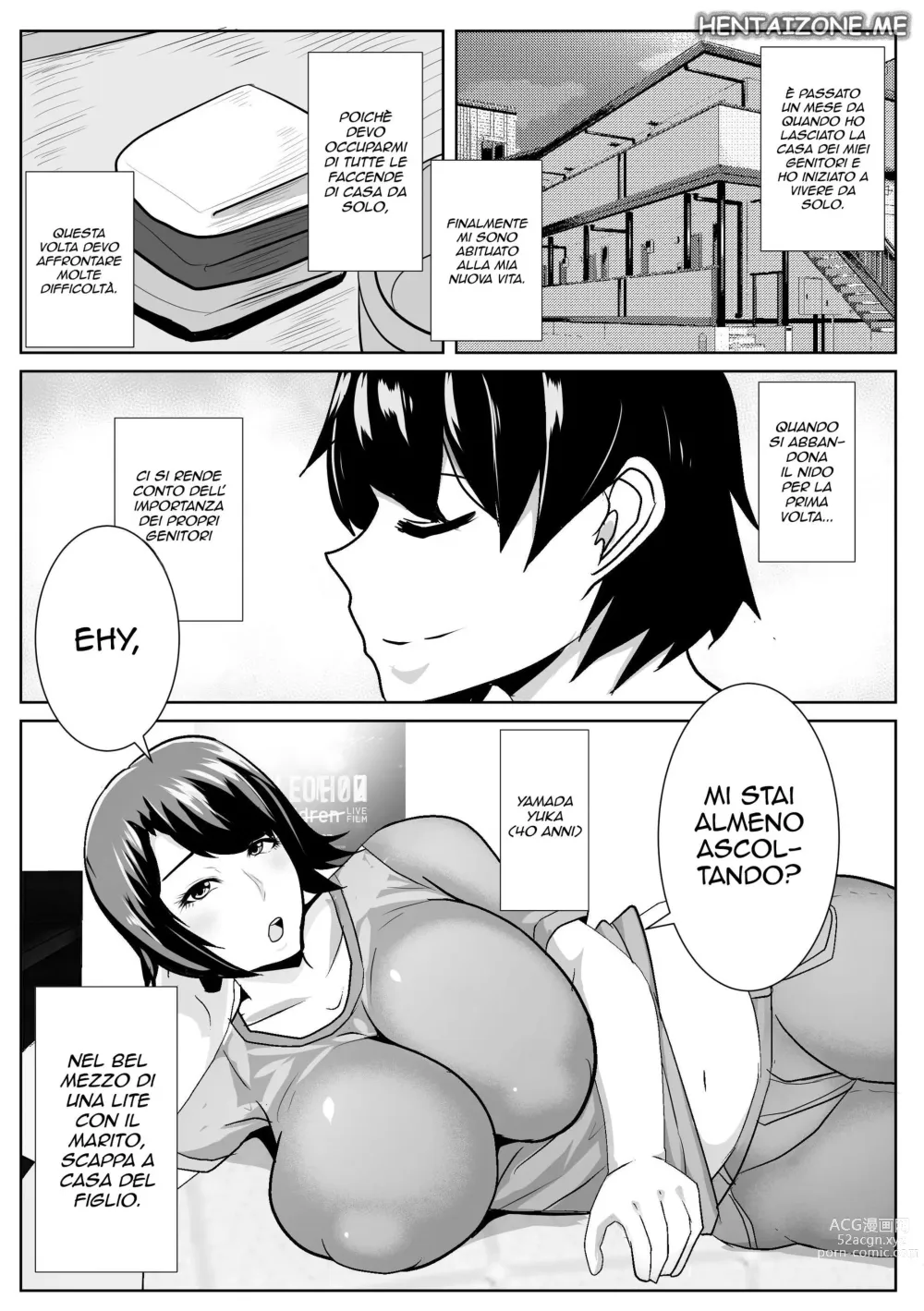Page 5 of doujinshi Iede Shite Kita Kaa-san ga Erosugiru I Miei Hanno Litigato