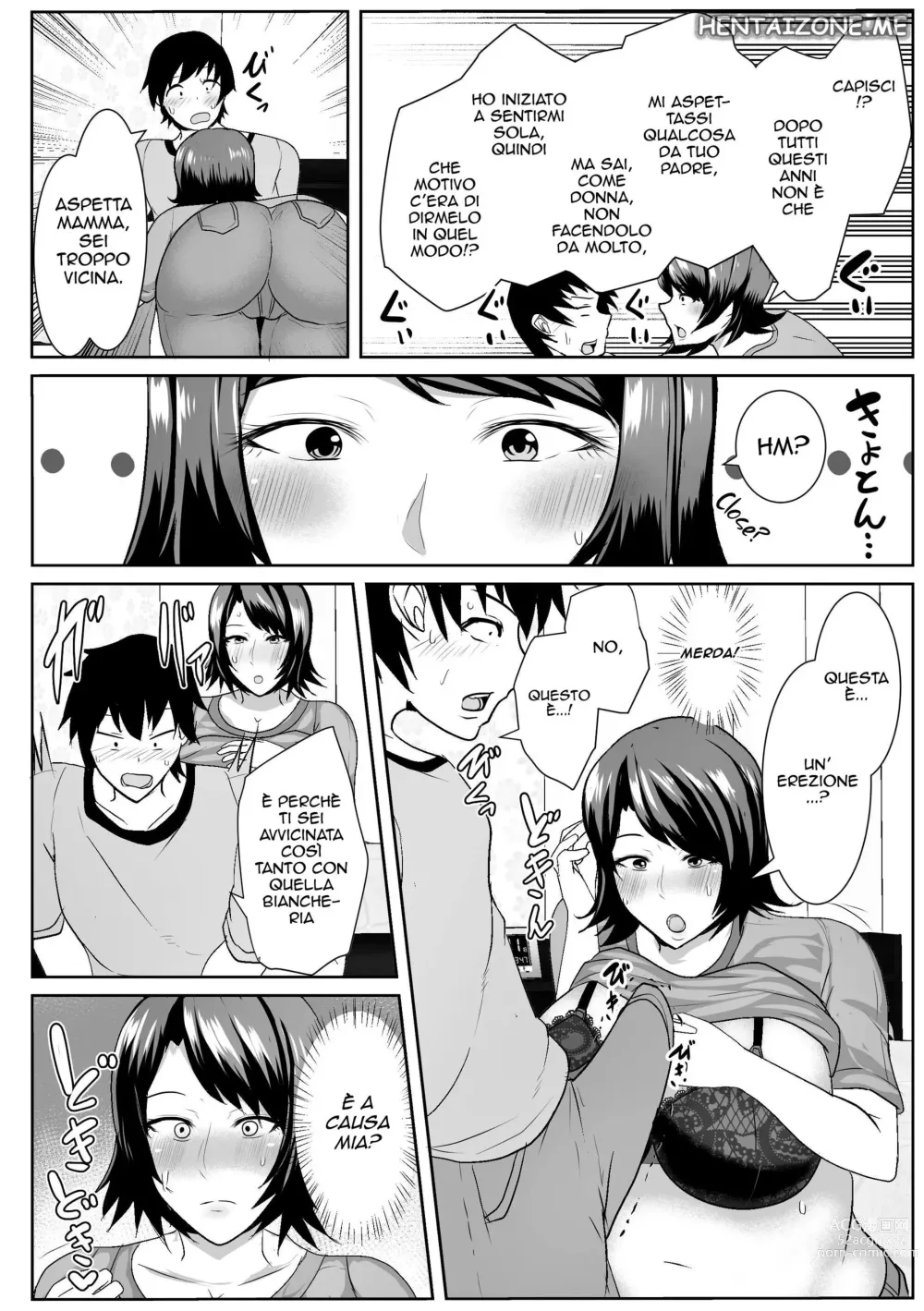 Page 8 of doujinshi Iede Shite Kita Kaa-san ga Erosugiru I Miei Hanno Litigato