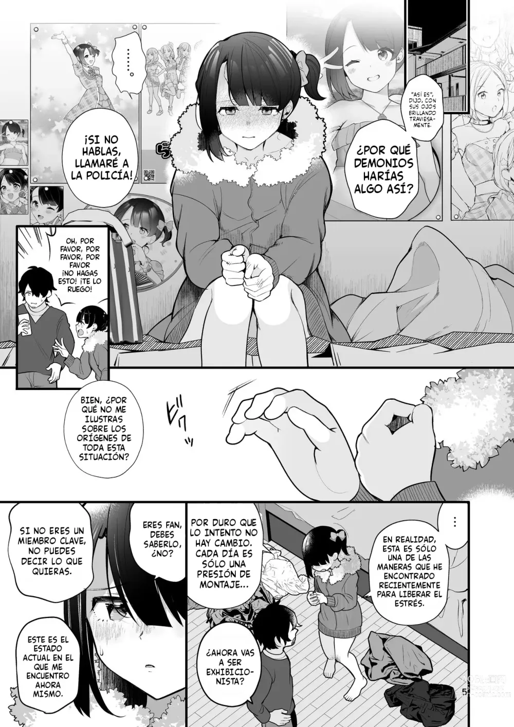 Page 6 of doujinshi Oshi no Idol ga Roshutsukyou datta Ken.