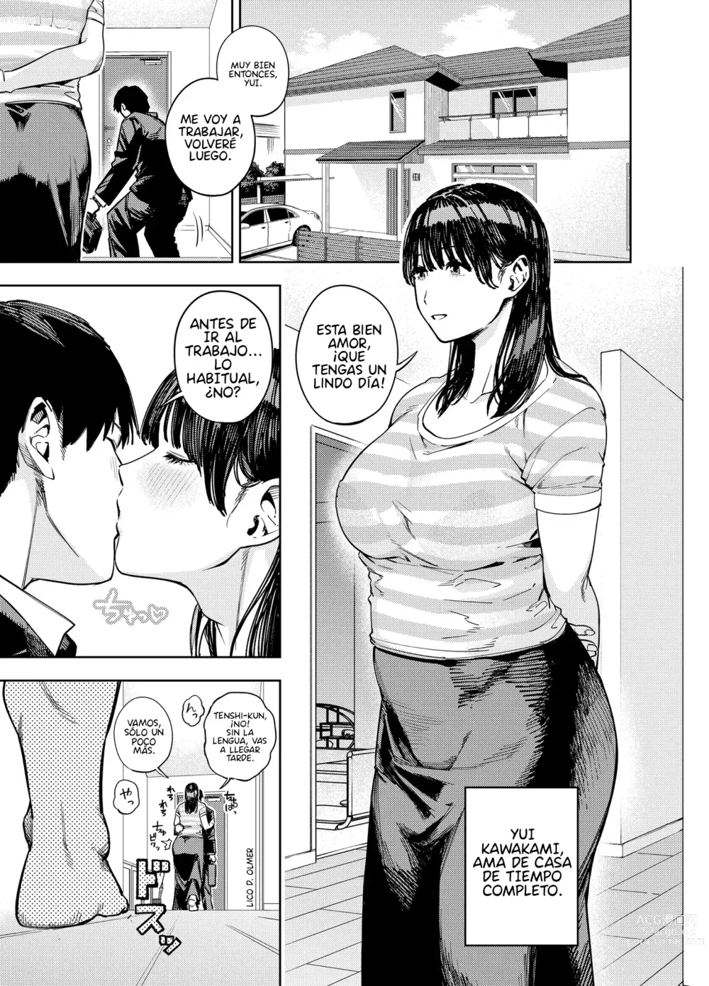 Page 2 of doujinshi Mi Esposa Yue Siendo Abrazada Por Su Suegro Parte 1