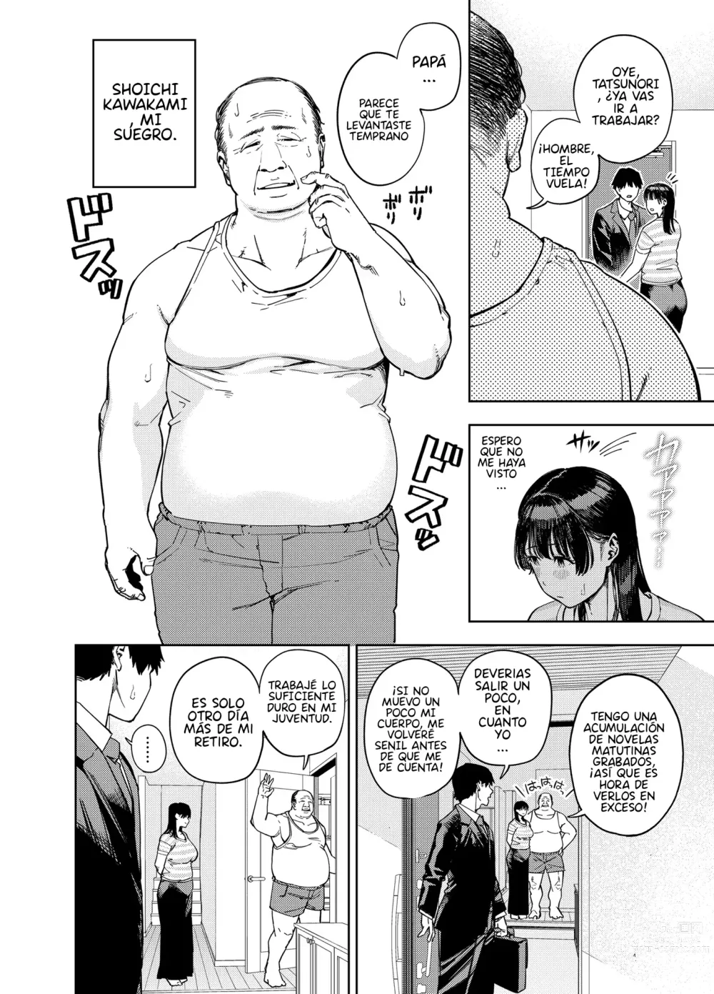 Page 3 of doujinshi Mi Esposa Yue Siendo Abrazada Por Su Suegro Parte 1