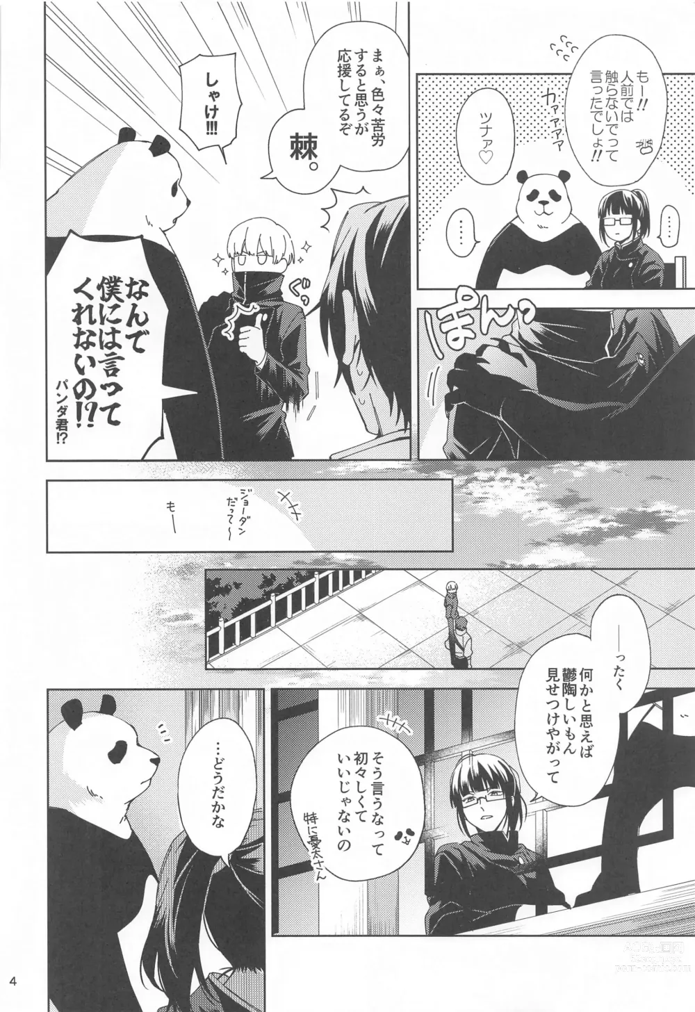 Page 3 of doujinshi Hajimete Koi o Shitta Boku-tachi wa