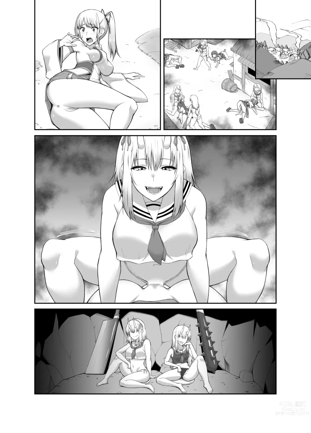 Page 67 of doujinshi 驅魔師墮落污染～因扶她而墮落的驅魔巫女淫亂雌鬼化～