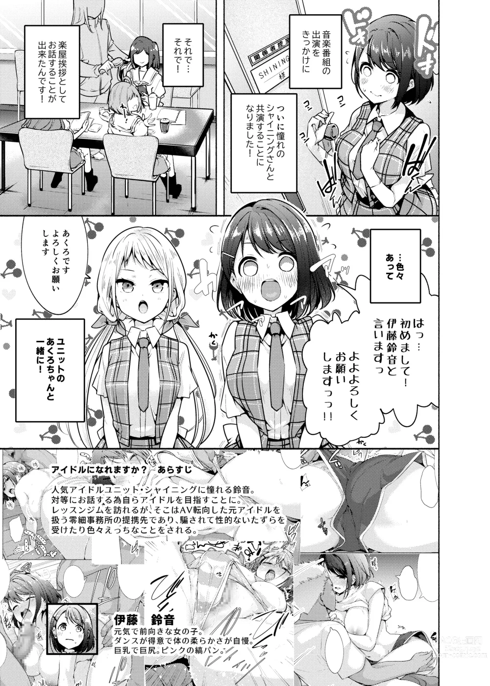 Page 2 of doujinshi Idol ni Naremasuka? Lesson 3 Itou Suzune no Rankou Settai