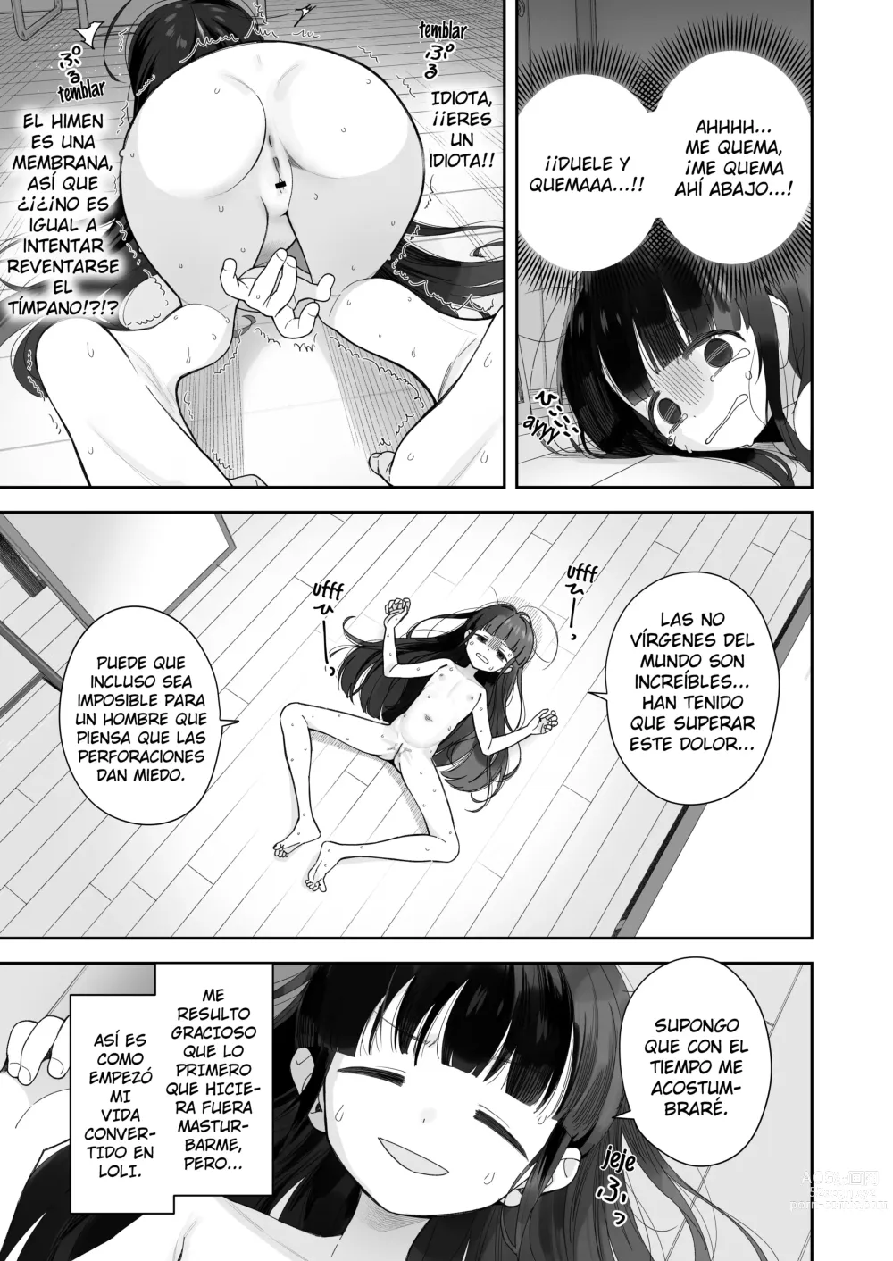 Page 14 of doujinshi Las aventuras del chico que se convirtió en loli ~Arco de la masturbación~