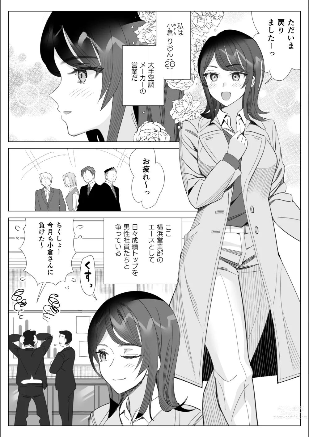Page 2 of doujinshi Pride no Takai Career Joshi ga Batsuichi Furyou Joushi ni Netorareru Hanashi