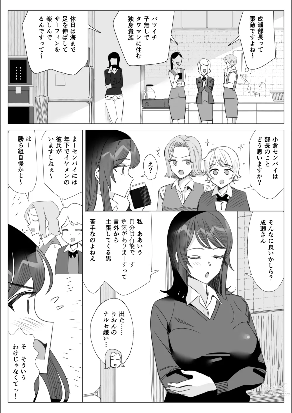 Page 4 of doujinshi Pride no Takai Career Joshi ga Batsuichi Furyou Joushi ni Netorareru Hanashi