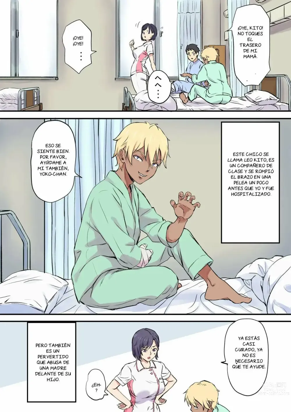 Page 4 of doujinshi Tonari no Bed de Netorareru Kangoshi Jukubo