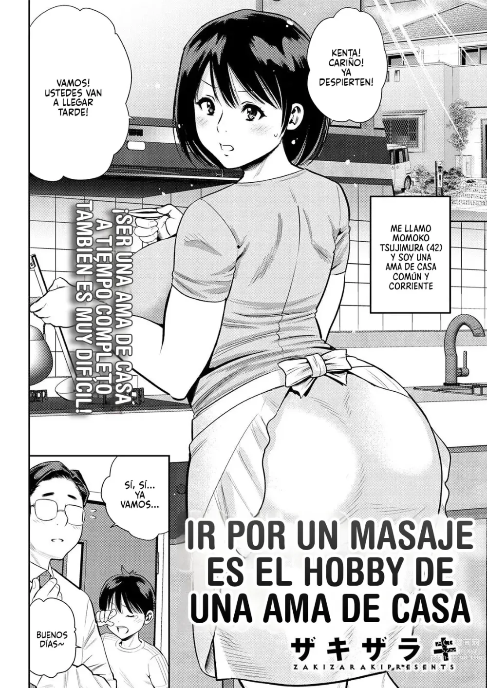 Page 1 of manga Ir por un masaje es el hobby de una ama de casa