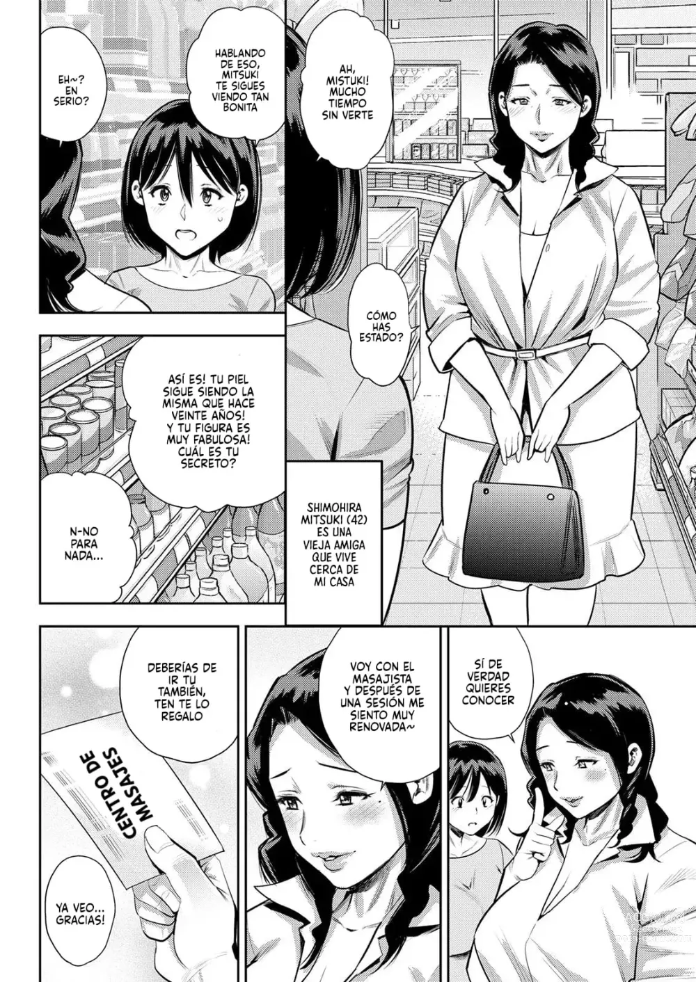 Page 4 of manga Ir por un masaje es el hobby de una ama de casa