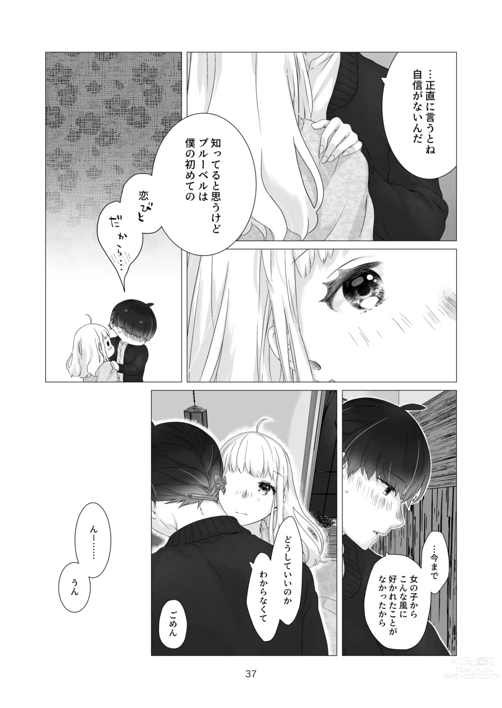 Page 37 of doujinshi Minarai Mahoutsukai-kun no Tsuki no Yoru - The Apprentice Wizard is on the moonlit night.