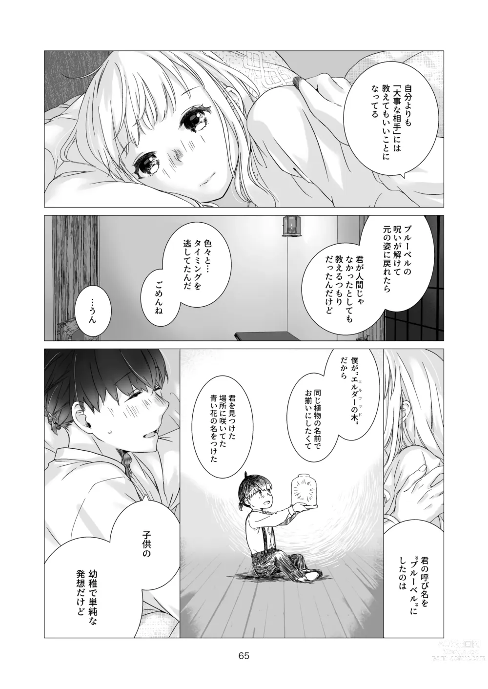 Page 65 of doujinshi Minarai Mahoutsukai-kun no Tsuki no Yoru - The Apprentice Wizard is on the moonlit night.