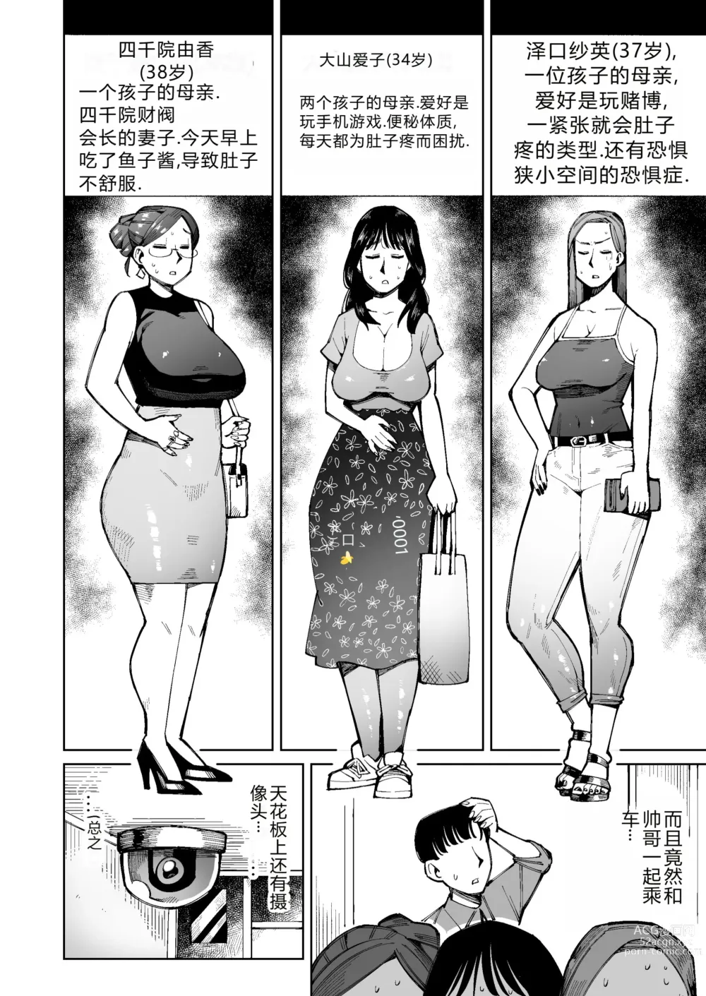 Page 3 of manga 3 Nin no Hitodzuma ga Elevator ni Tojikomerarete Chakui Dappun