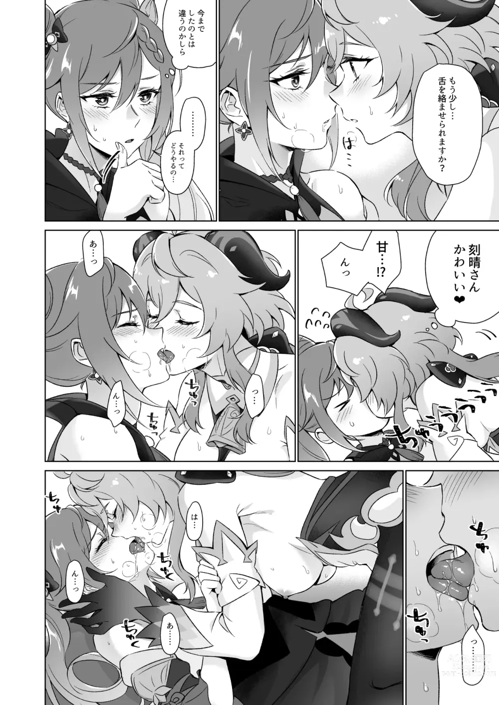 Page 9 of doujinshi Ecchi desu yo Keqing-san!