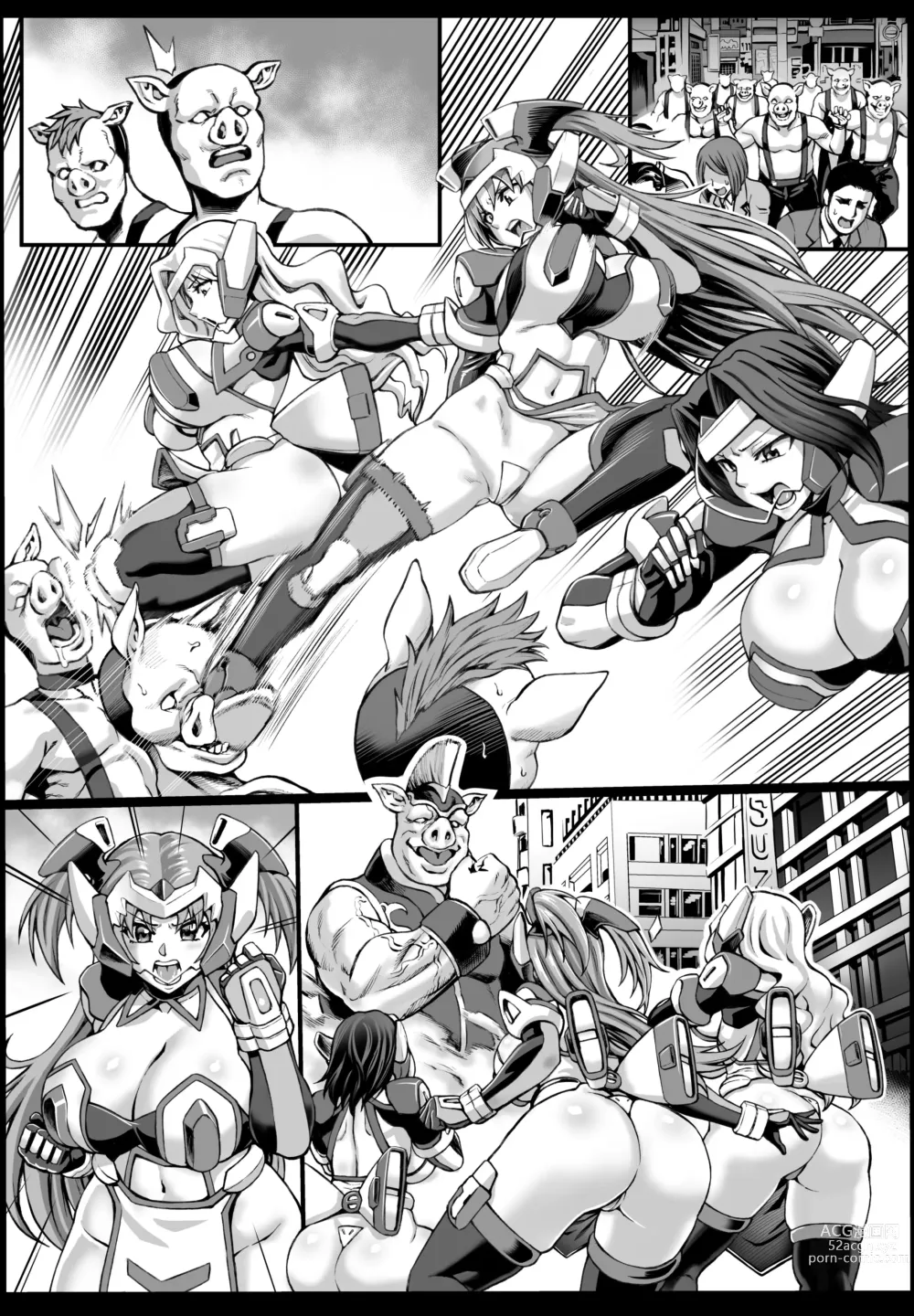 Page 13 of doujinshi Hitozuma Sentai Aisaiger Tanpen Manga