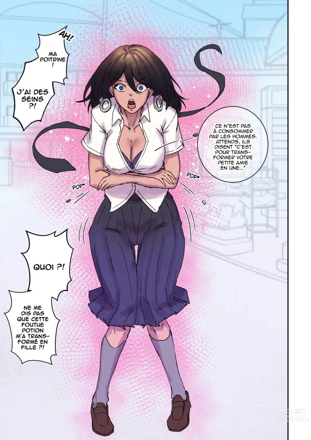 Page 6 of doujinshi Mon meilleur ami sest transformé en une fille gal et veut que je la baise
