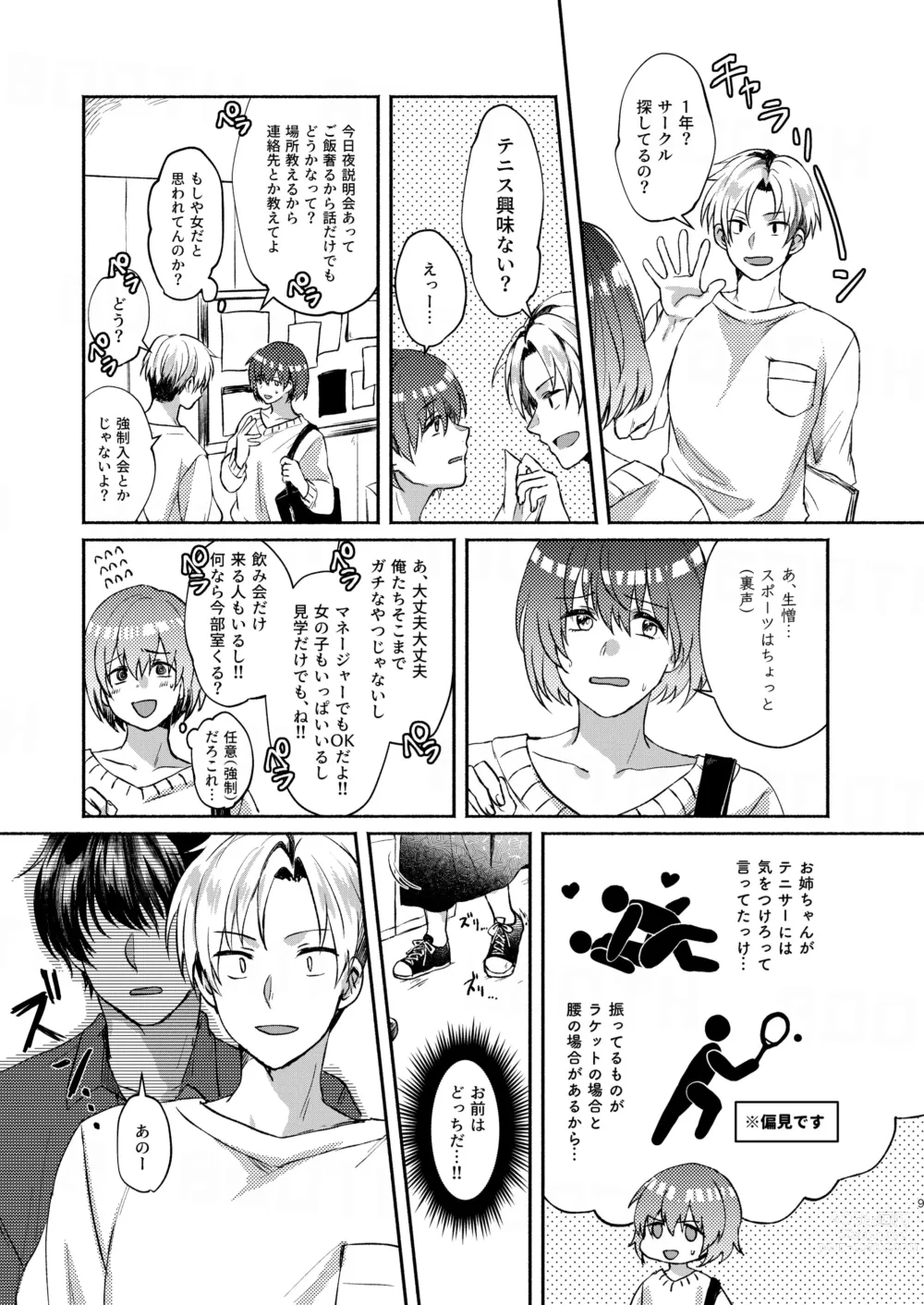 Page 9 of doujinshi Boku-tachi Tsuitemasu