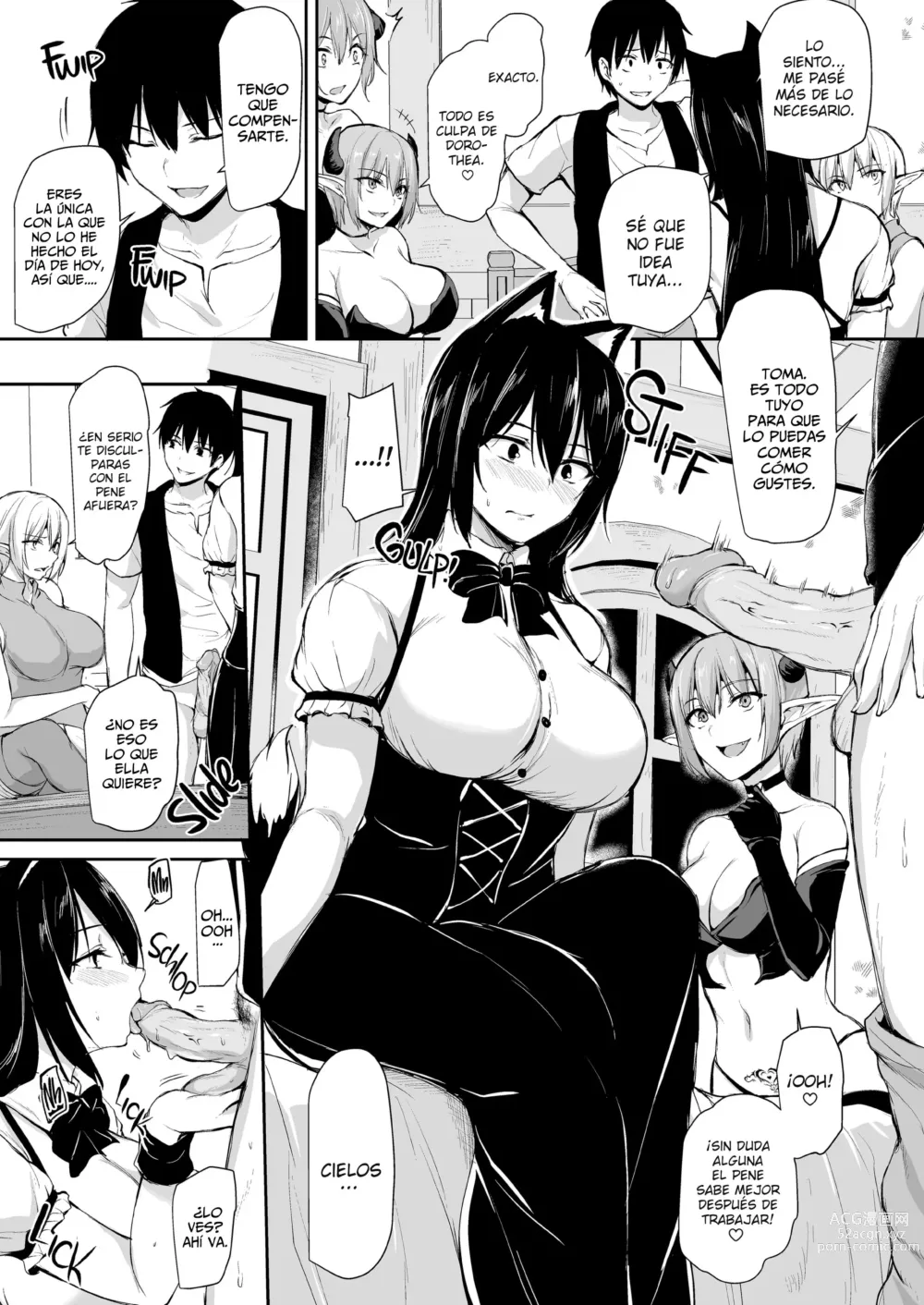 Page 22 of doujinshi ISEKAI HAREM MONOGATARI - CAPÍTULO 8 - ¡UN HÉROE, UNA POSADA, SEIS CHICAS!