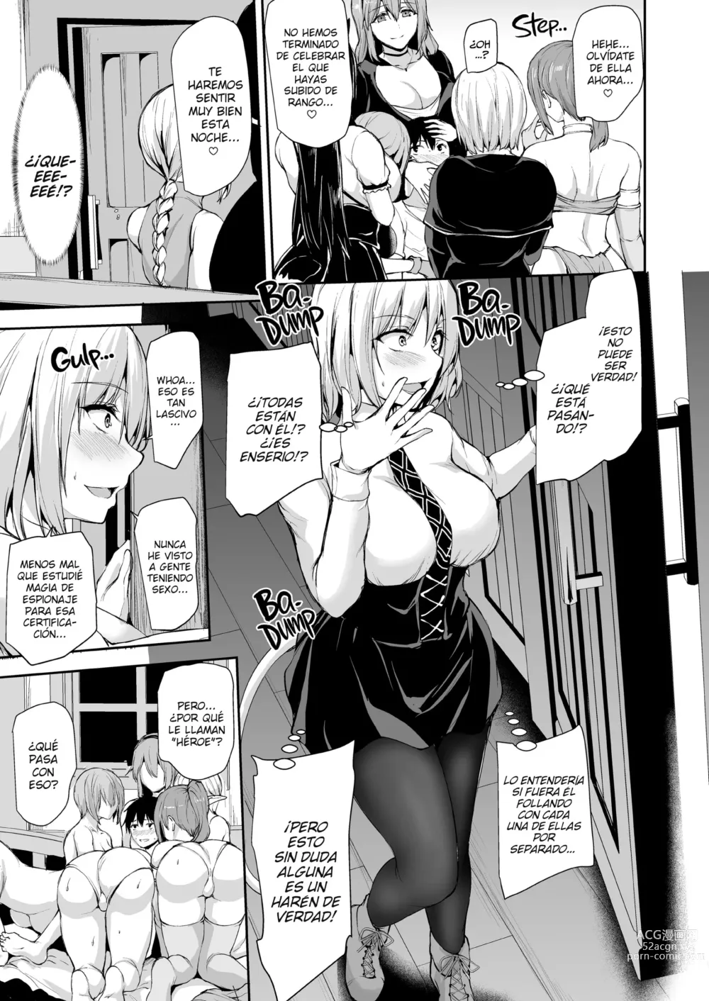 Page 42 of doujinshi ISEKAI HAREM MONOGATARI - CAPÍTULO 8 - ¡UN HÉROE, UNA POSADA, SEIS CHICAS!