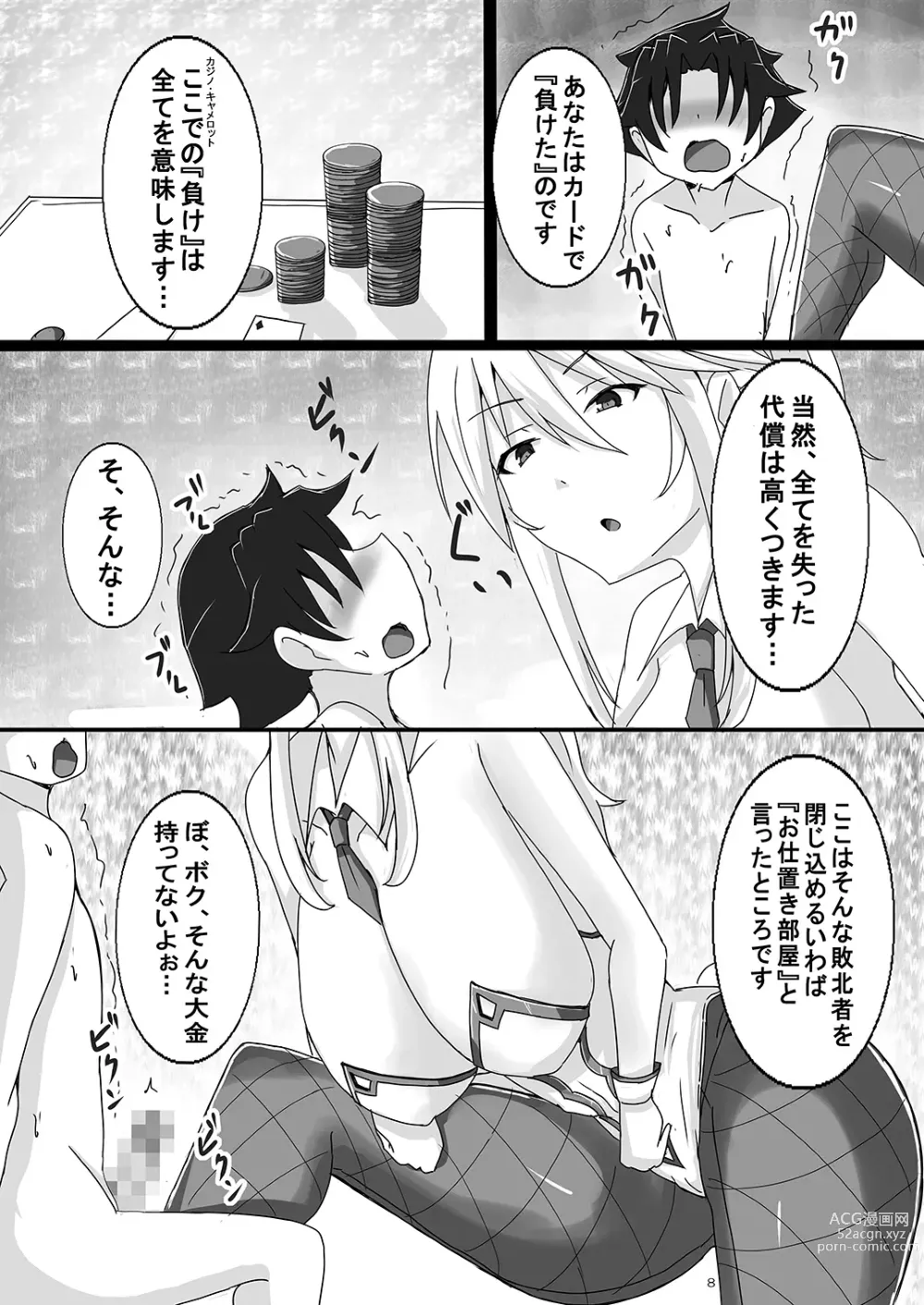 Page 8 of doujinshi Seidorei (Nama Dildo) ni Natta Shota Master to Sakusei Bunny Artoria-san