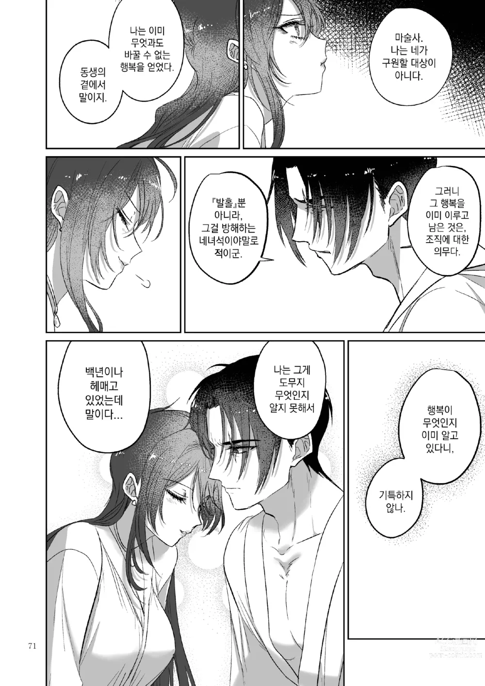 Page 71 of doujinshi Kπ ~Kouankeisatsu to Ikoku no Majo no Futari~