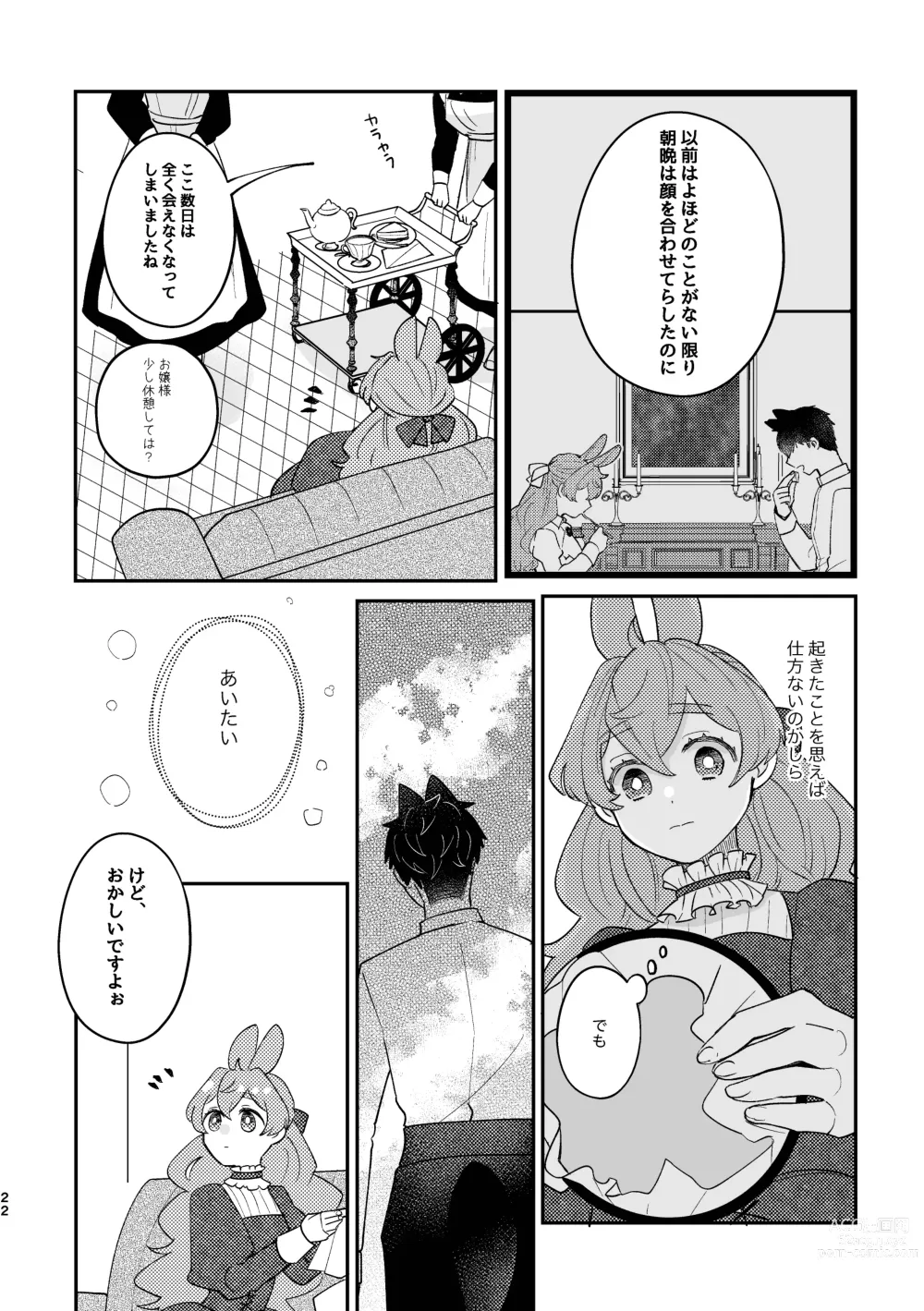 Page 22 of doujinshi Usagi Reijou to Ookami Reisoku