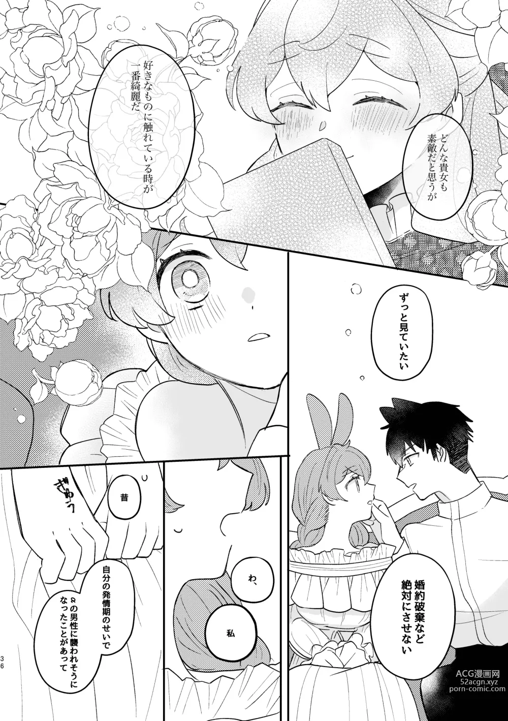 Page 36 of doujinshi Usagi Reijou to Ookami Reisoku