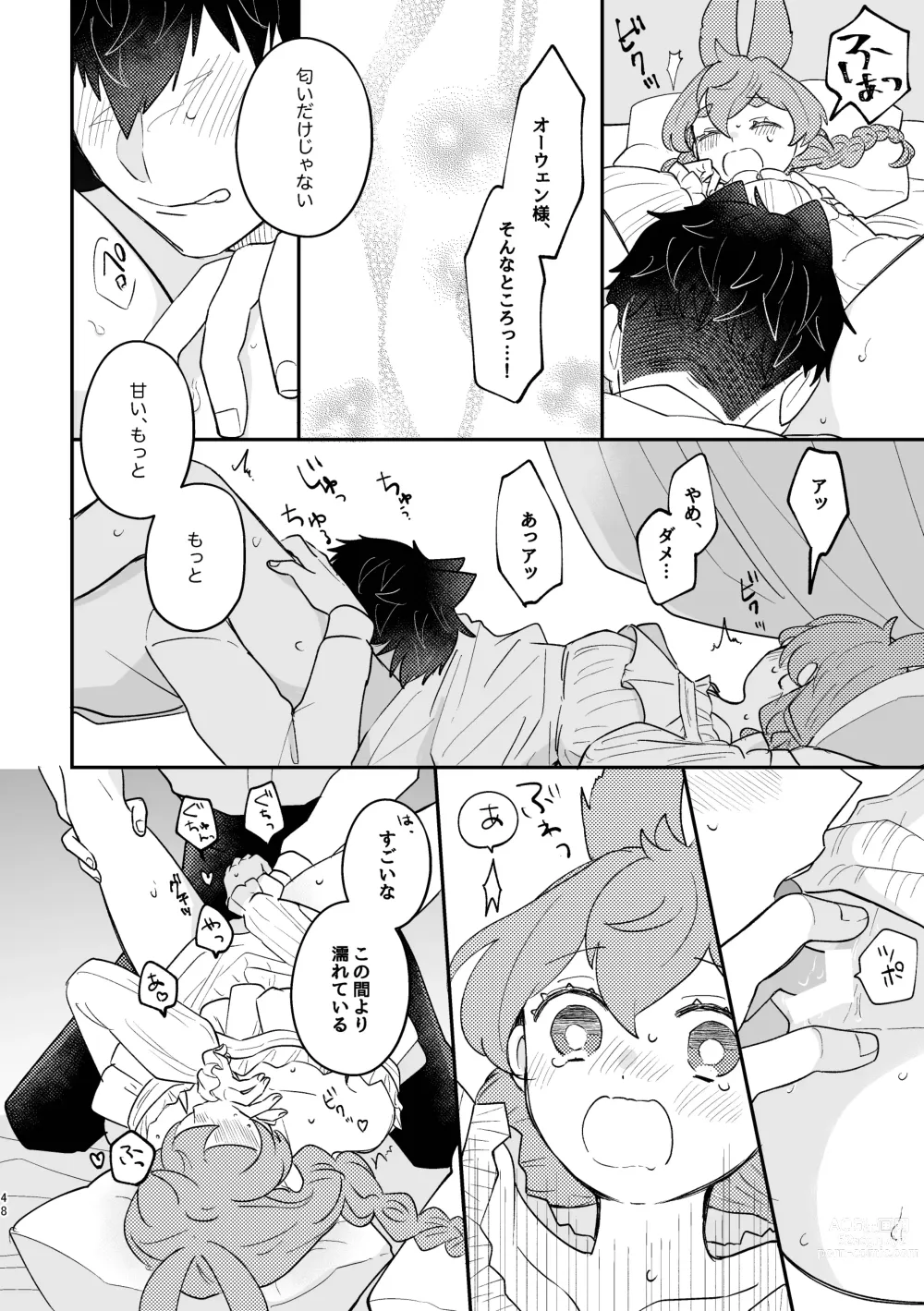 Page 48 of doujinshi Usagi Reijou to Ookami Reisoku