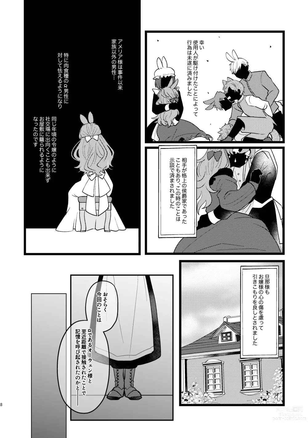 Page 8 of doujinshi Usagi Reijou to Ookami Reisoku