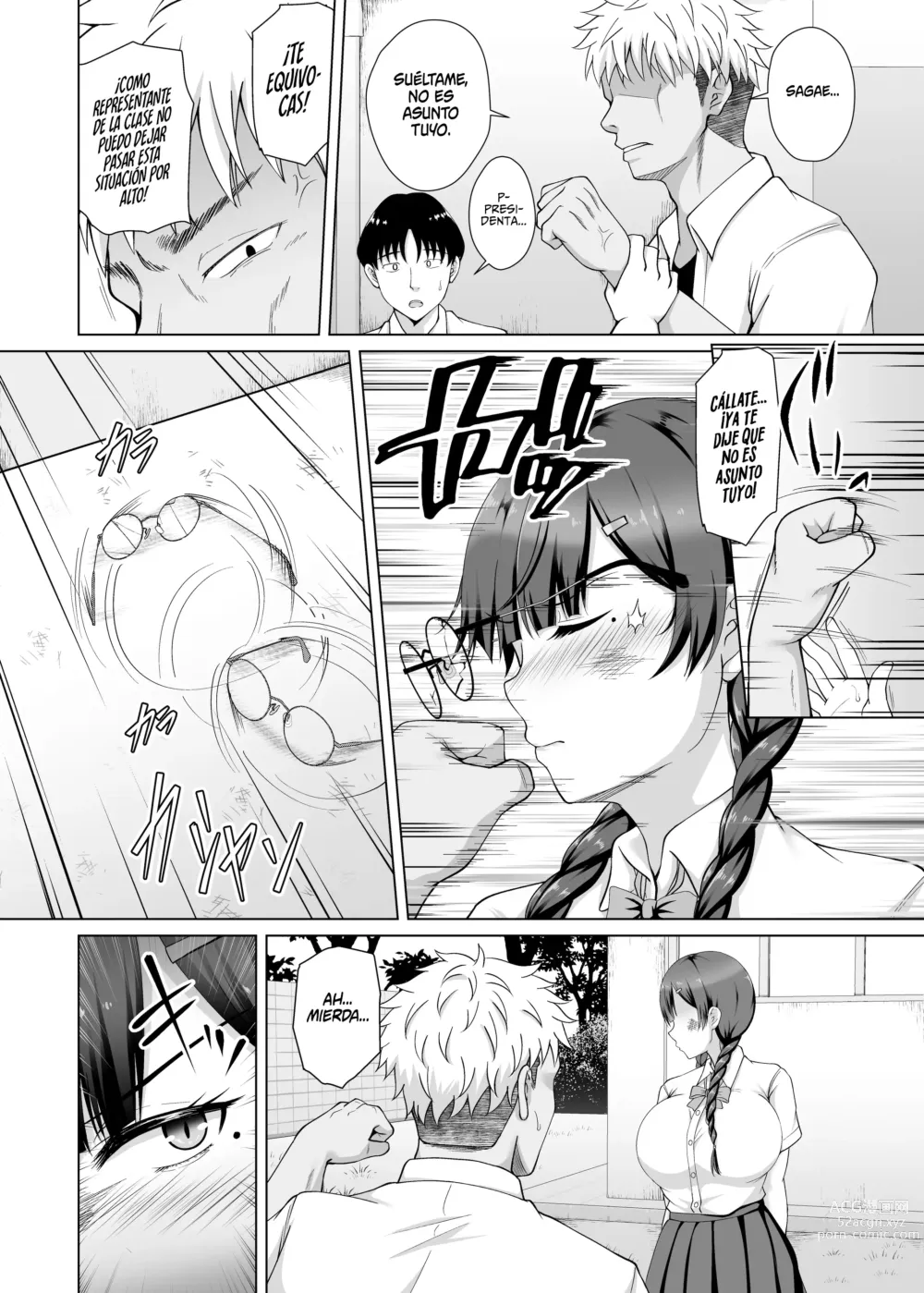 Page 7 of doujinshi Por qué se quitó las gafas ~El Amor no Correspondido de la Presidenta de la Clase de Enormes Tetas que se dejó Manipular por su Novio~