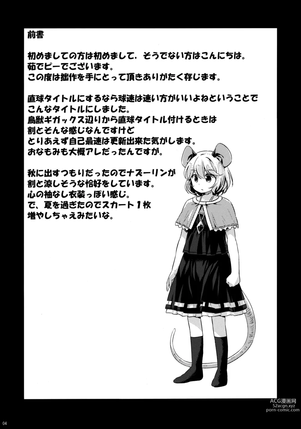 Page 3 of doujinshi Onazrin to Senzurii Tiger