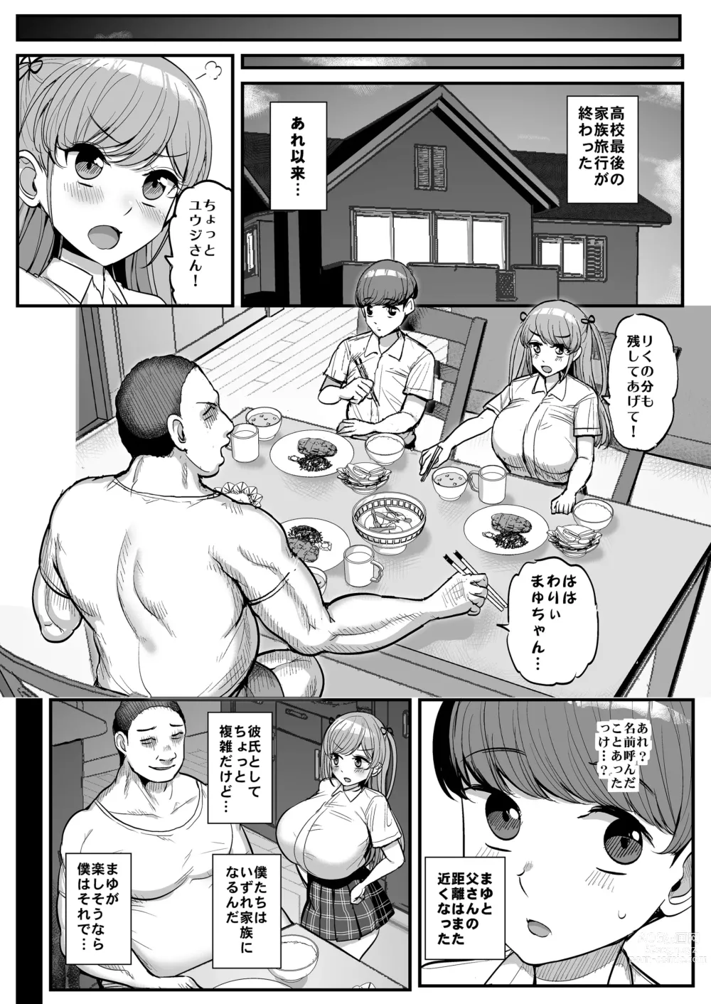 Page 53 of doujinshi Minimum Kanojo Wa Oyaji No Seidorei -Kazoku Ryokou Hen-