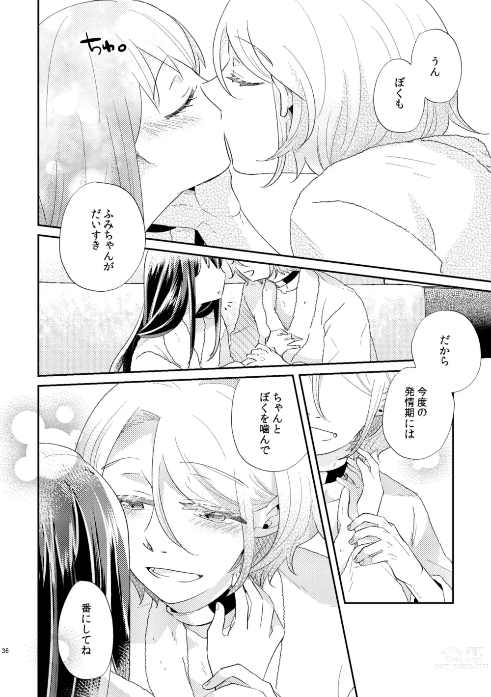 Page 37 of doujinshi Unmei - Otoko Ω x Onna α