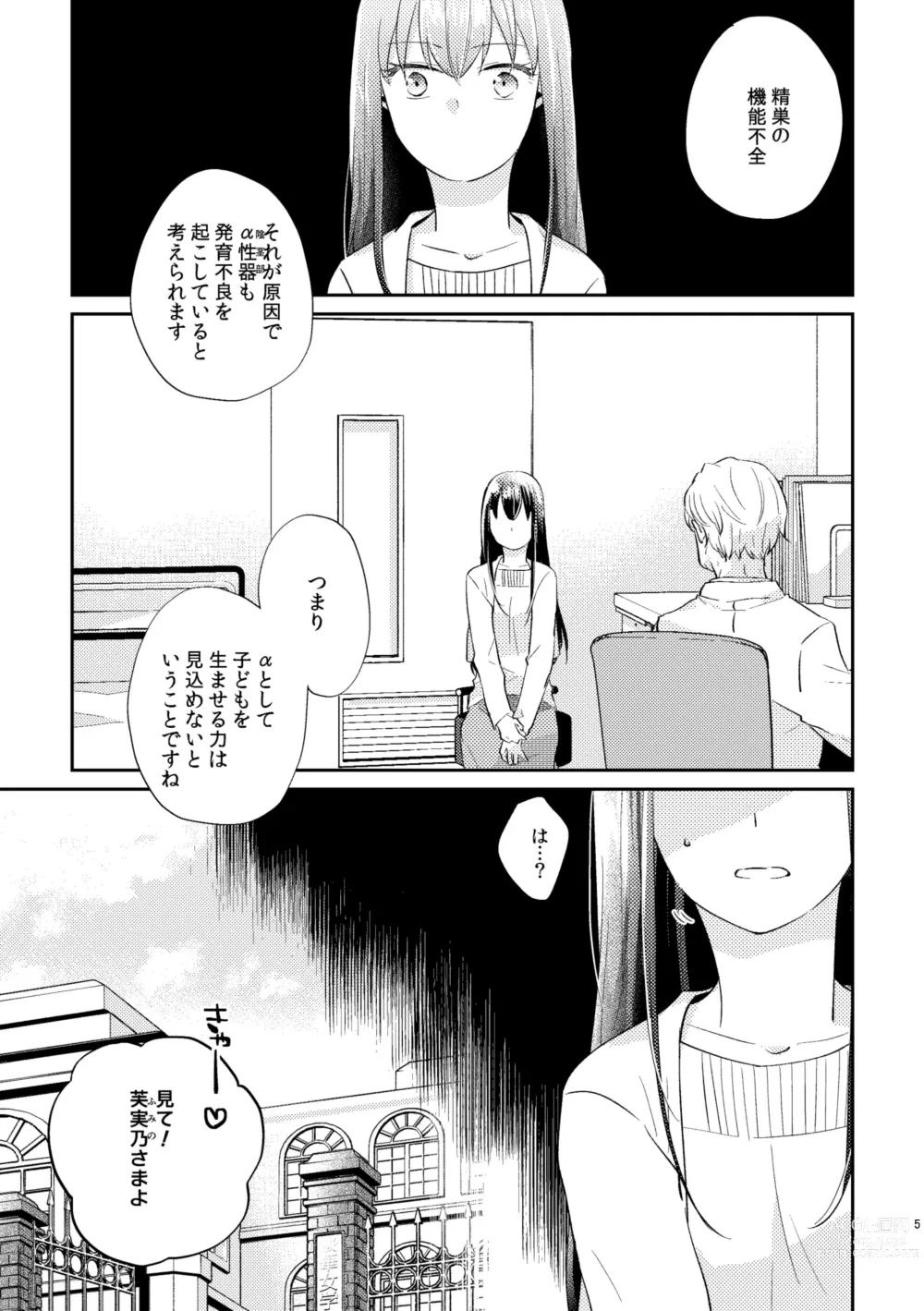 Page 6 of doujinshi Unmei - Otoko Ω x Onna α