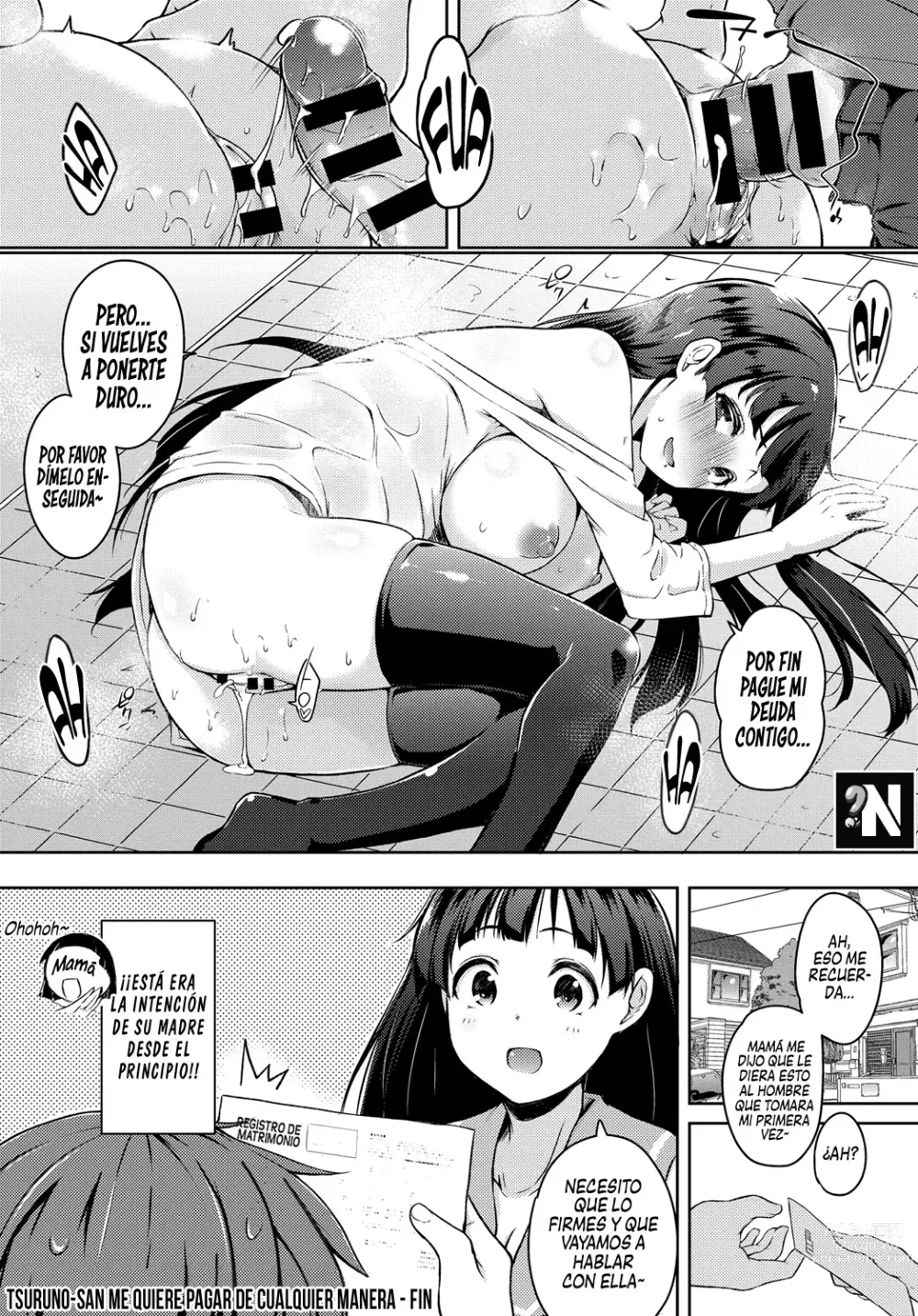 Page 19 of manga Tsuruno-san me quiere Pagar de Cualquier Manera.