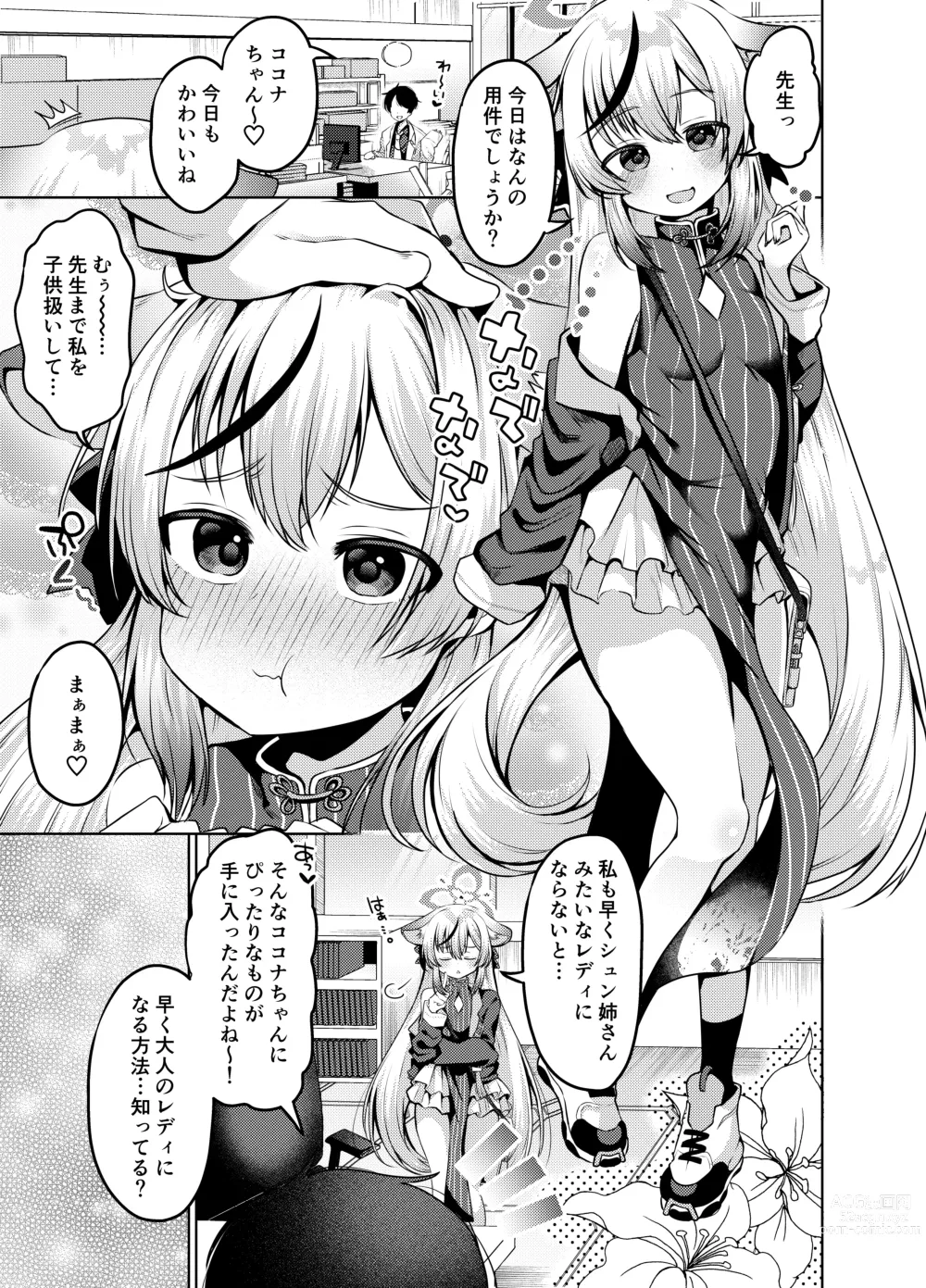 Page 4 of doujinshi Lady ni Naritai Kokona-chan - Want to be a Lady