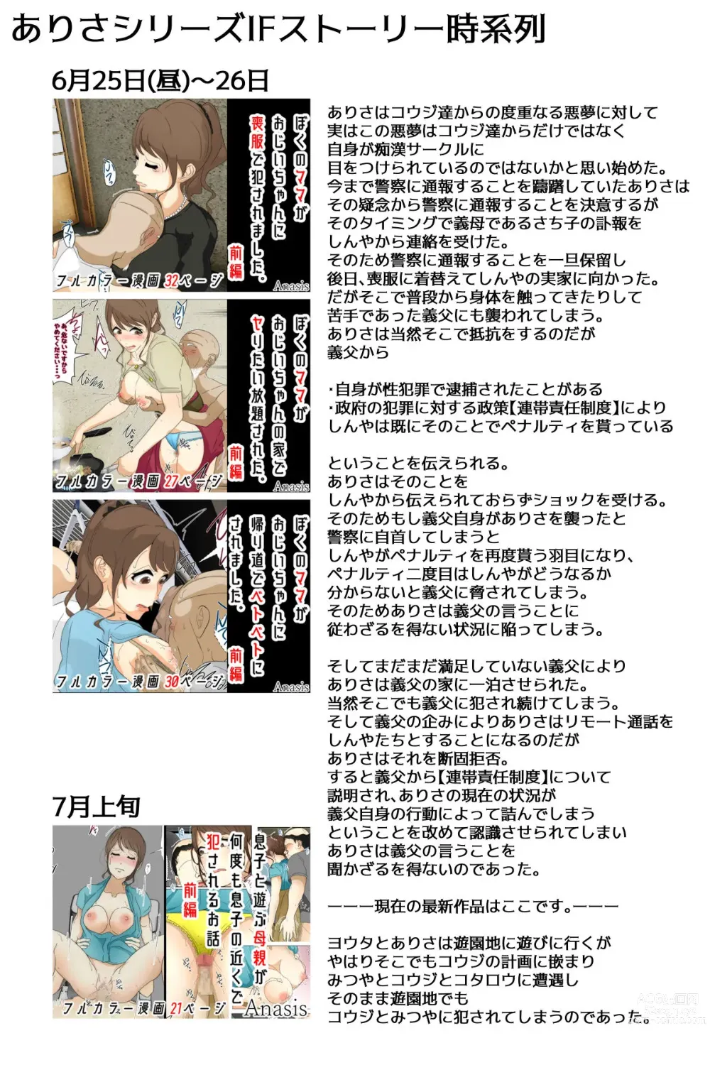 Page 146 of doujinshi Boku no Mama ga Ojii-chan ni Kaerimichi de Betobeto ni Saremashita. Kanzenban
