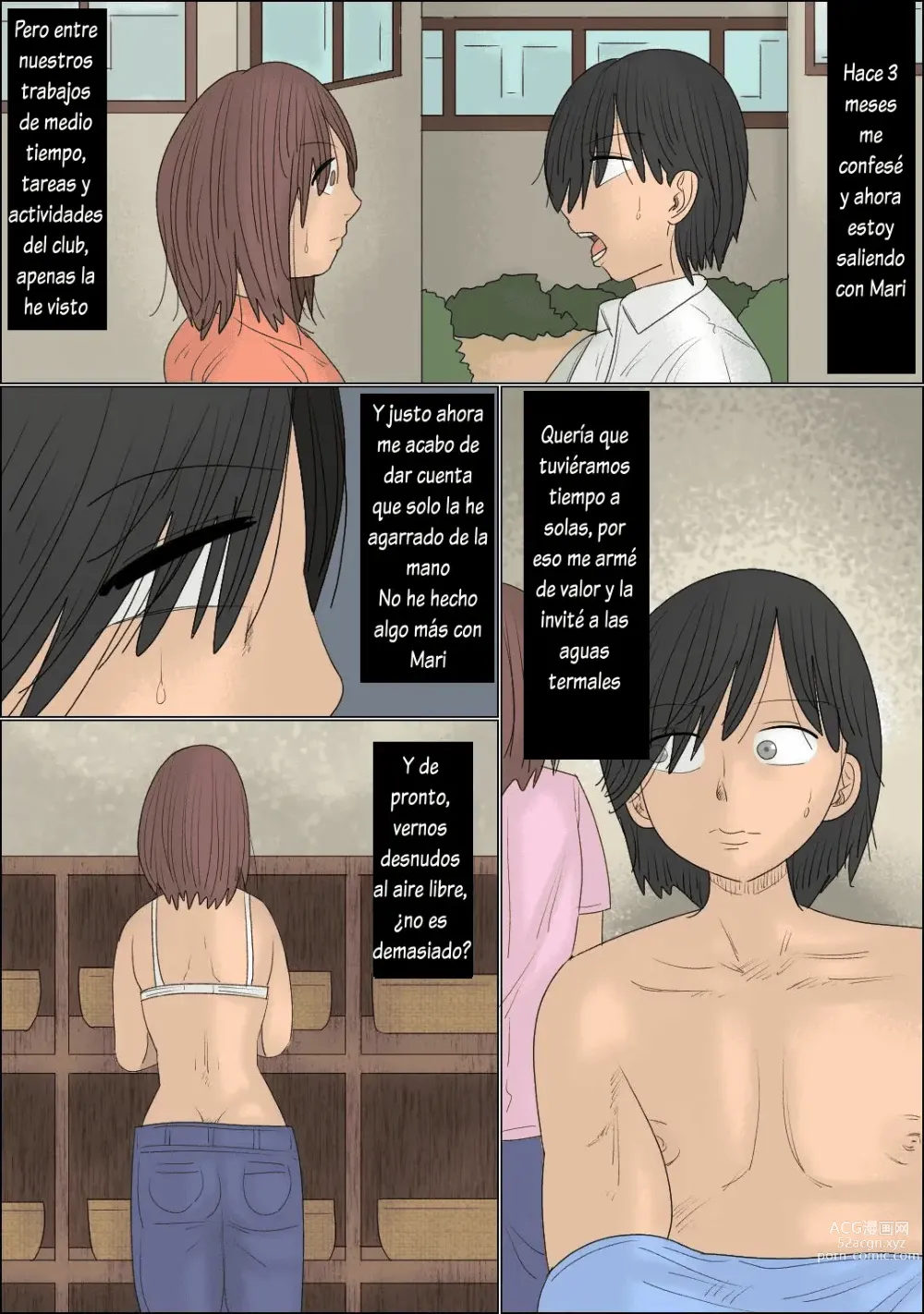 Page 3 of doujinshi Enfrente de ella, fui atacado por dos mujeres durante un viaje a las aguas termales