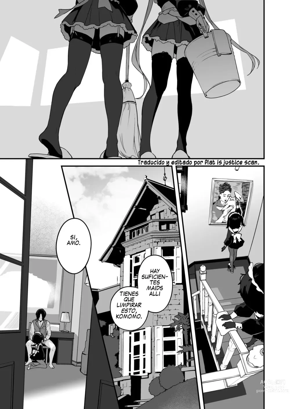 Page 3 of doujinshi Komomo Es Una Loli Maid Vertedero De Semen Con Todos Sus Agujeros Solo Para Su Amo