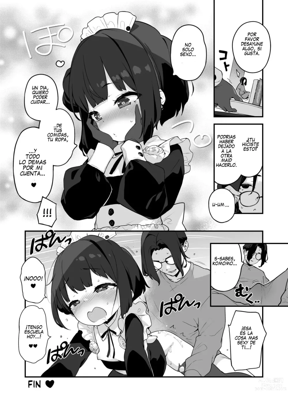 Page 56 of doujinshi Komomo Es Una Loli Maid Vertedero De Semen Con Todos Sus Agujeros Solo Para Su Amo