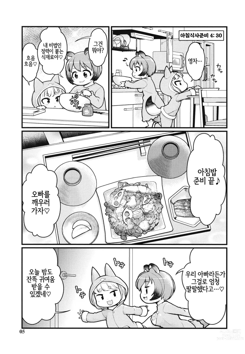 Page 4 of doujinshi 케모미미 아침 일상 2