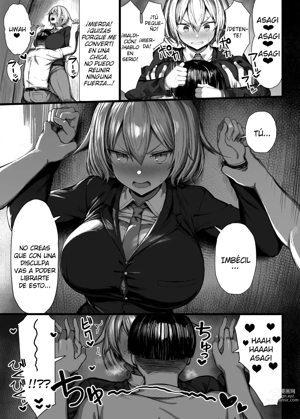 Page 8 of doujinshi Mi Amigo Matón, Se Convirtió En Una Chica.