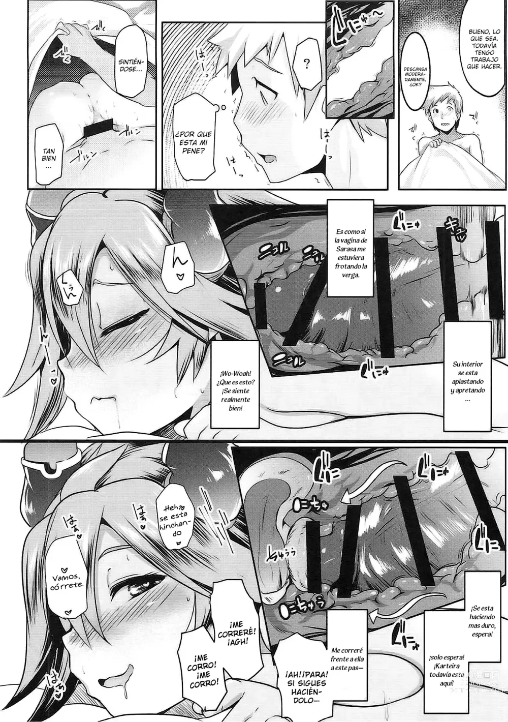 Page 19 of doujinshi I'm Bothered by Sarasa's Breast So I Can't Focus!