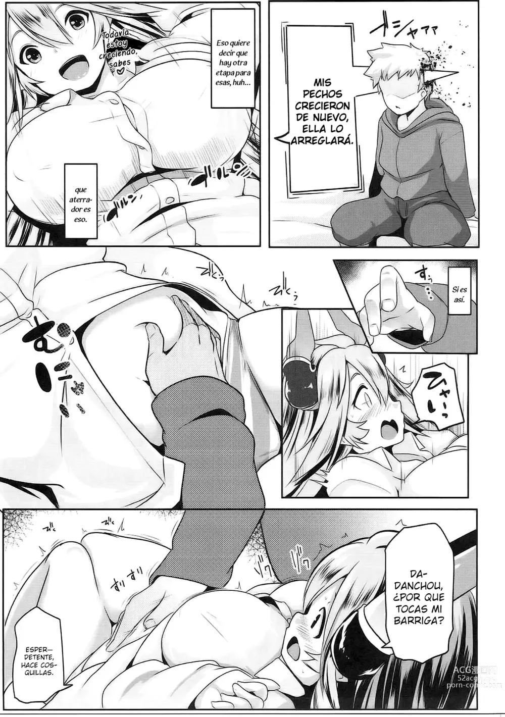 Page 8 of doujinshi I'm Bothered by Sarasa's Breast So I Can't Focus!
